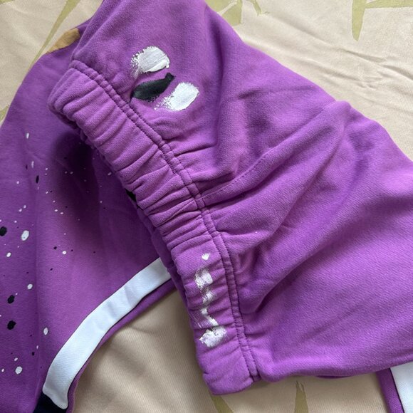 Gallery Dept Painted Purple Flared Sweatpants - Picture 8 of 10